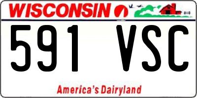 WI license plate 591VSC