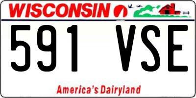WI license plate 591VSE