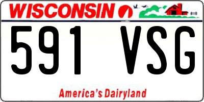 WI license plate 591VSG