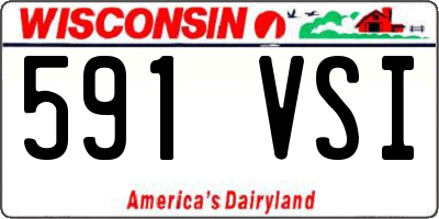 WI license plate 591VSI