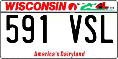 WI license plate 591VSL
