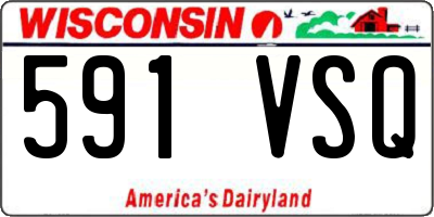 WI license plate 591VSQ