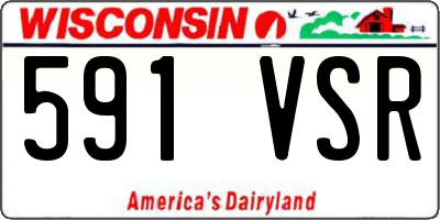 WI license plate 591VSR