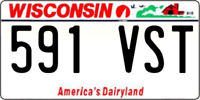 WI license plate 591VST