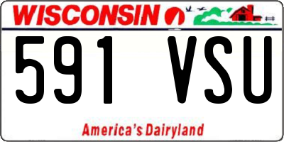 WI license plate 591VSU