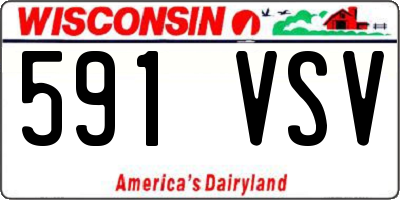 WI license plate 591VSV
