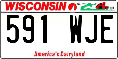 WI license plate 591WJE