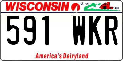 WI license plate 591WKR