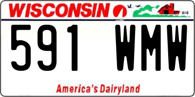 WI license plate 591WMW