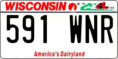 WI license plate 591WNR