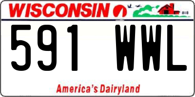 WI license plate 591WWL