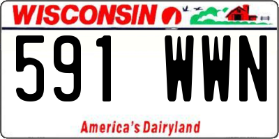 WI license plate 591WWN