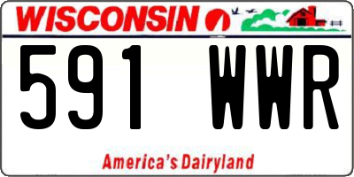 WI license plate 591WWR