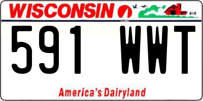 WI license plate 591WWT