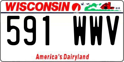 WI license plate 591WWV