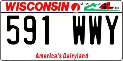 WI license plate 591WWY
