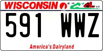 WI license plate 591WWZ