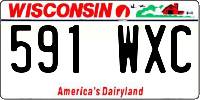 WI license plate 591WXC