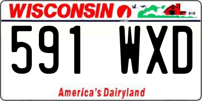WI license plate 591WXD