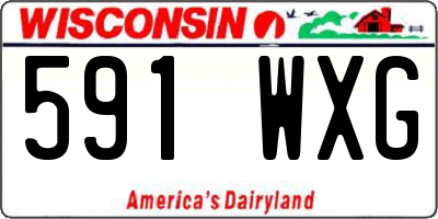 WI license plate 591WXG