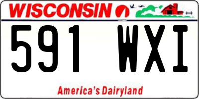 WI license plate 591WXI