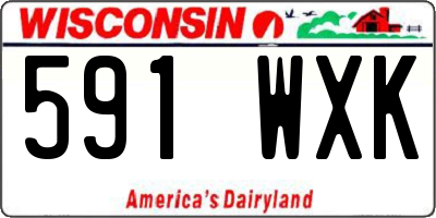 WI license plate 591WXK