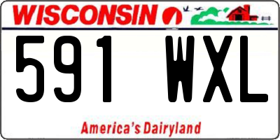 WI license plate 591WXL