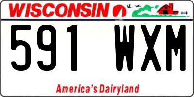 WI license plate 591WXM