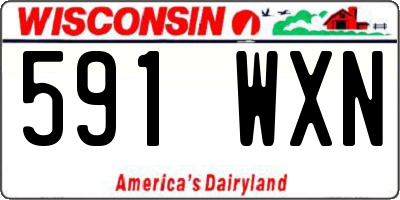 WI license plate 591WXN