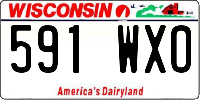WI license plate 591WXO