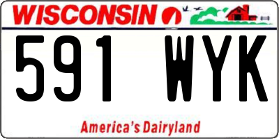 WI license plate 591WYK