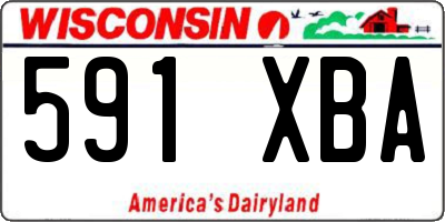WI license plate 591XBA