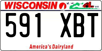 WI license plate 591XBT