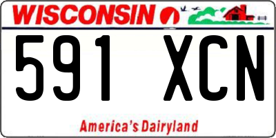 WI license plate 591XCN