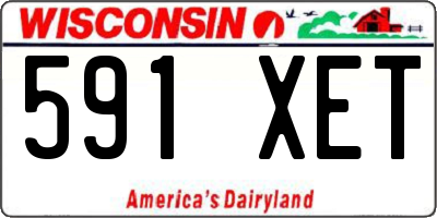 WI license plate 591XET
