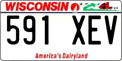 WI license plate 591XEV