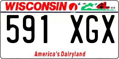 WI license plate 591XGX