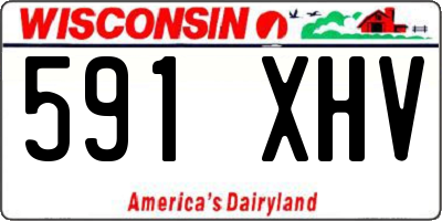 WI license plate 591XHV