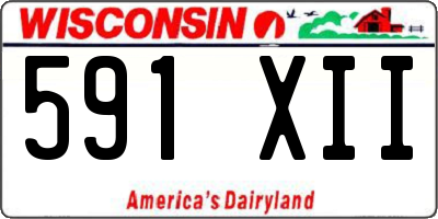 WI license plate 591XII