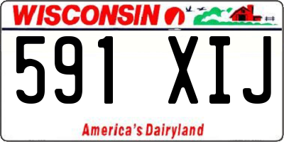 WI license plate 591XIJ