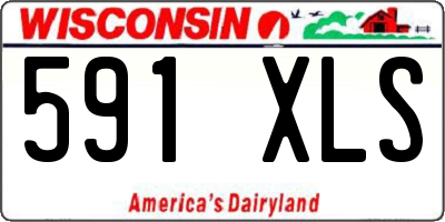 WI license plate 591XLS