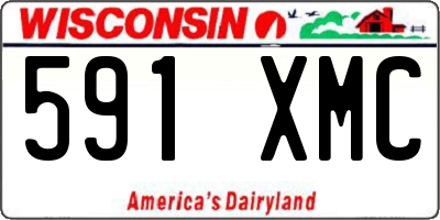 WI license plate 591XMC