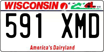 WI license plate 591XMD