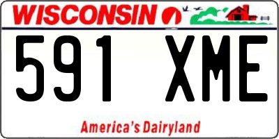 WI license plate 591XME
