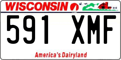 WI license plate 591XMF