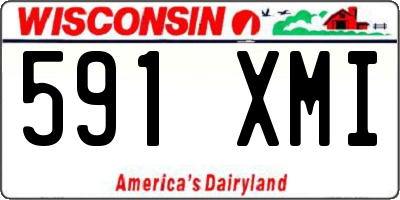 WI license plate 591XMI