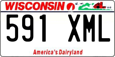 WI license plate 591XML