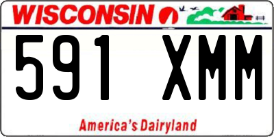 WI license plate 591XMM