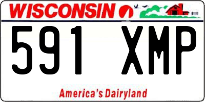 WI license plate 591XMP