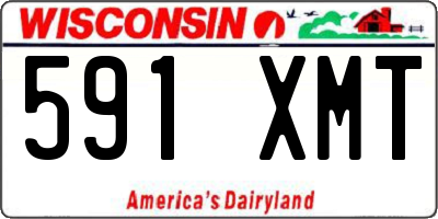 WI license plate 591XMT